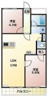 ユトリロ東幸【4階】の間取り