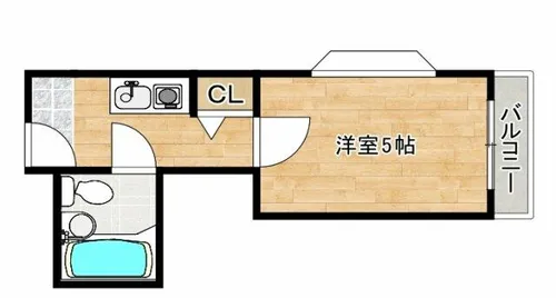 アイティ千里山【2階】の間取り