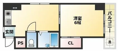 第2石見ハイツ【4階】の間取り