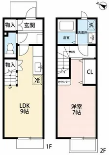 harmonious【102号室】の間取り