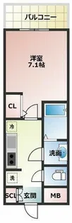 S-RESIDENCE新大阪駅前【10階】の間取り