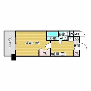 ラクラス新大阪【9階】の間取り