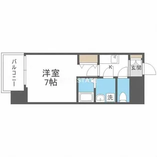 Live Casa城東中央【6階】の間取り