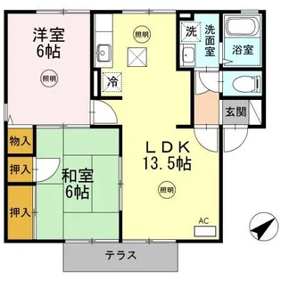 フロンティアS・Ⅱ【1階】の間取り