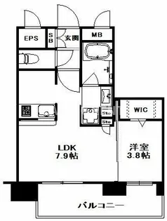 エンクレスト博多駅南STREET【2階】の間取り