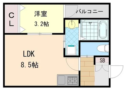 大阪府門真市ひえ島町【アパート】の間取り