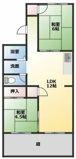 らぽーる鈴 A棟【1階】の間取り