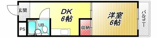 メゾンドールコトブキ【3階】の間取り
