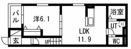 リヴェール神郷【2階】の間取り
