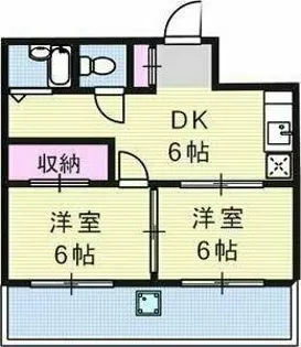 ブールバール塚本Ⅱ【3階】の間取り