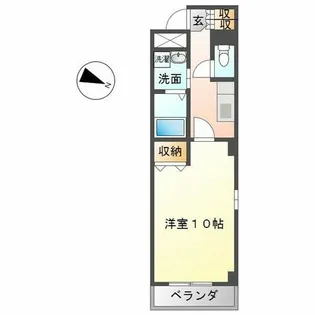 本州ビルⅢ【6階】の間取り