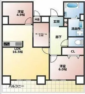 ソフィア【5階】の間取り