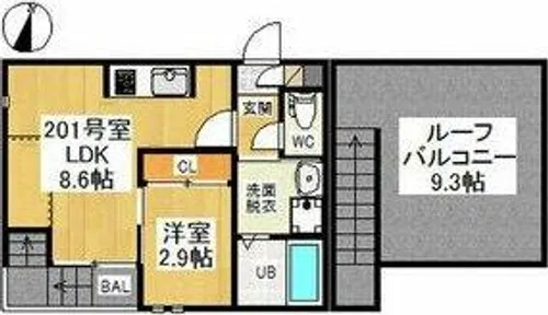 GRANDTIC青山【2階】の間取り