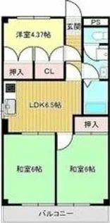 マイプレイス観音【4階】の間取り