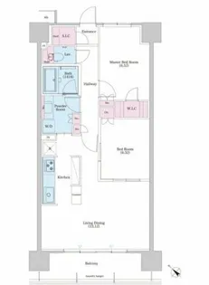 パークナードフィット津雲台【6階】の間取り