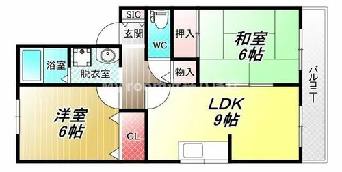 大阪府八尾市弓削町南2丁目【アパート】の間取り