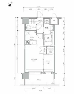 ネストピア博多Side Terrace【8階】の間取り