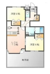フェリアⅡ【102号室】の間取り