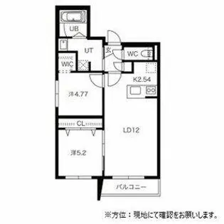 Daiya sfida Sapporo city(ダイヤ・スフィーダ札幌シティ)【2階】の間取り