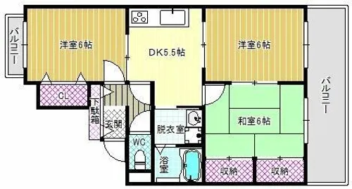 メゾン・ラベール【2階】の間取り