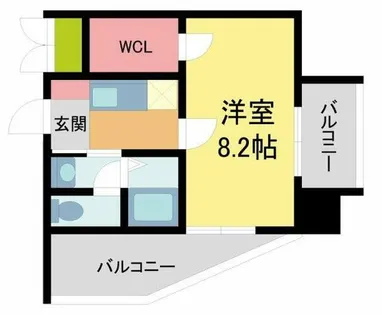 ビガーポリス133宝塚【5階】の間取り