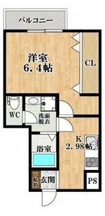 F style田井城2号館【2階】の間取り
