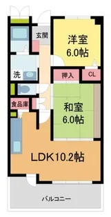 チトセプラザ【1階】の間取り