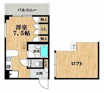 ファニーコートS【4A号室】の間取り