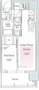 アーバネックス北堀江Ⅱ【4階】の間取り
