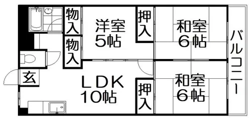 シャトータナカ【2階】の間取り