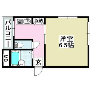 パークハイツ中倉【205号室】の間取り