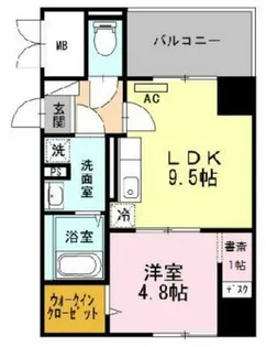 アビエール松屋町【13階】の間取り