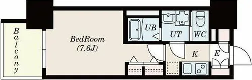 SーRESIDENCE堀田【13階】の間取り