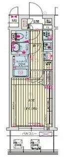プレサンス京橋GREEN YARDアルミラ【2階】の間取り