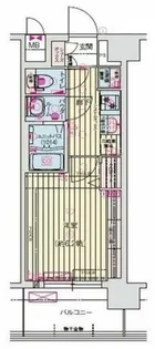 プレサンス京橋GREEN YARDアルミラ【2階】の間取り