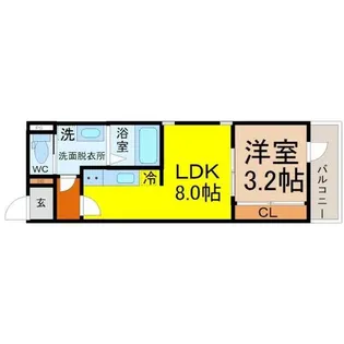 Patina岩塚【1階】の間取り