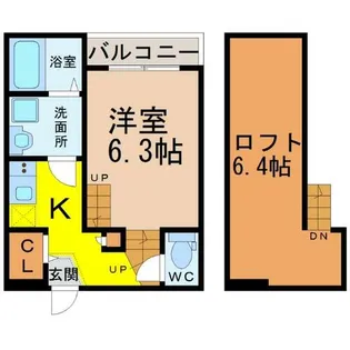 ボヌール桜本町【2階】の間取り