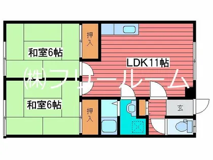 コーポあさの【2階】の間取り