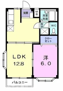 エルディム東陽Ⅱ【2階】の間取り