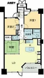 ベレーサ星ヶ丘【2階】の間取り