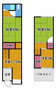 大阪府守口市梶町4丁目【タウンハウス】の間取り
