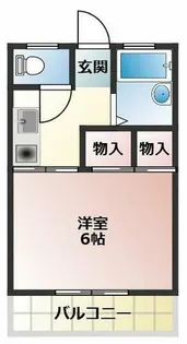 hitachi桜園【1D号室】の間取り