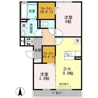 シャルムマヌワール【3階】の間取り
