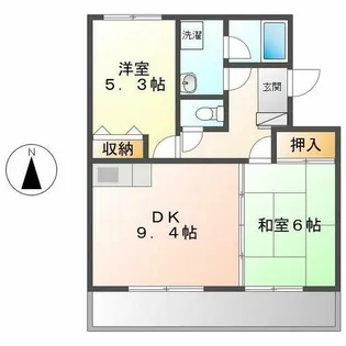 グランデュア小塚【3階】の間取り