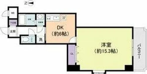 プロビデンス東片端【6階】の間取り