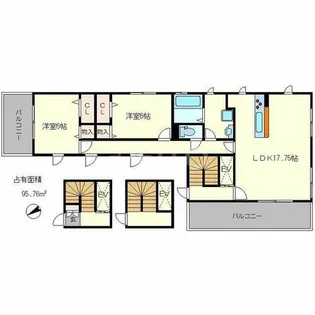 OHANA【3階】の間取り