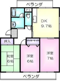 サンクレイン【3階】の間取り