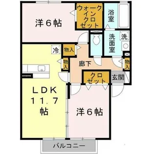 YU壱番館【1階】の間取り