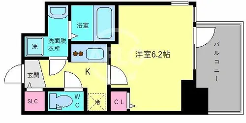 プレサンス玉造駅前ルージュ【7階】の間取り