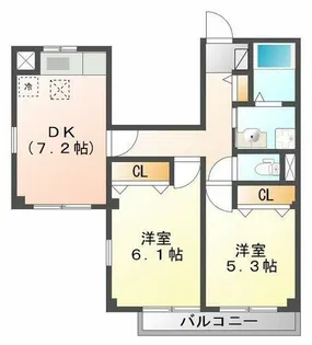 ノーブル【1階】の間取り
